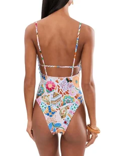 Seafolly BeachBohème V-Neck One-Piece Women's
