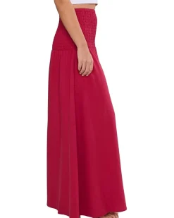 Seafolly Beach Edit Shirred Waist Midi Skirt Women's