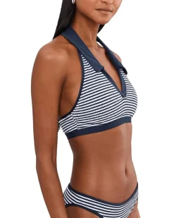 Seafolly Club House Halter Top with Collar Women's