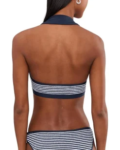 Seafolly Club House Halter Top with Collar Women's
