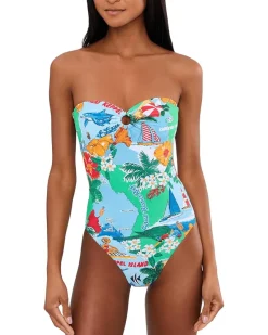 Seafolly Viva Vacation Bandeau One-Piece Women's