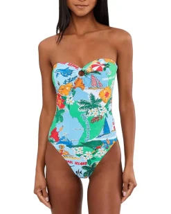 Seafolly Viva Vacation Bandeau One-Piece Women's