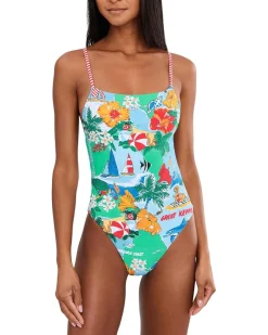 Seafolly Viva Vacation Square Neck One-Piece Women's