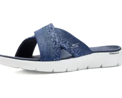 SKECHERS On-The-Go GO Walk Flex Sandals w/ Floral Print Women's