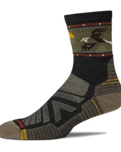 Smartwool Hike Light Cushion Soaring Print Mid Crew Socks Men's