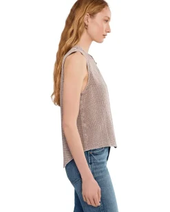 Splendid Ava Gauze Button Tank Women's
