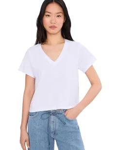 Splendid Louisa V-neck Short Sleeves Tee Women's