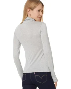 Splendid Maddox Metallic Turtle Neck Women's