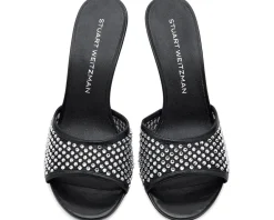 Stuart Weitzman Bareitall Shine Slides Women's