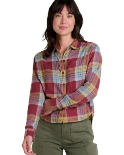 Toad&Co Re-Form Flannel Boxy Long Sleeve Shirt Women's