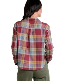 Toad&Co Re-Form Flannel Boxy Long Sleeve Shirt Women's