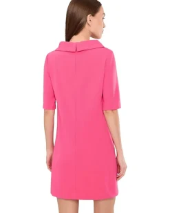 Trina Turk Drape Neck Straight Fit Dress Women's