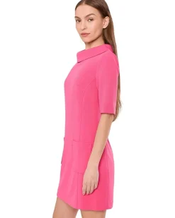 Trina Turk Drape Neck Straight Fit Dress Women's