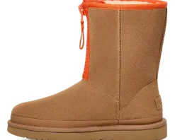UGG Classic Short Zipper Tape Logo Women's