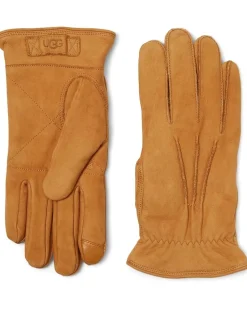 UGG 3 Point Leather Tech Gloves with Sherpa Lining