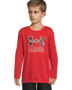 Under Armour Kids Core Logo Twist Tech Long Sleeve (Little Kid)