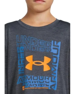 Under Armour Kids Logo Frame Twist Tech Long Sleeve (Little Kid)