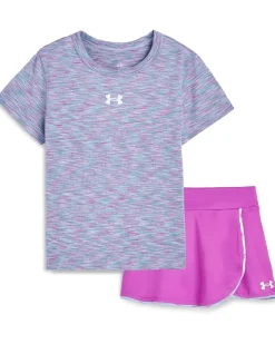 Under Armour Kids Tee Wrap Skort Set (Little Kid)