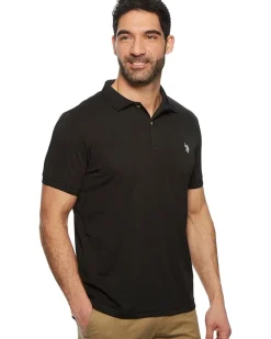 U.S. POLO ASSN. Classic Fit Interlock Solid Polo Shirt Men's