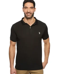 U.S. POLO ASSN. Classic Fit Interlock Solid Polo Shirt Men's