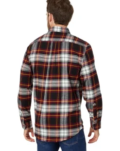 U.S. POLO ASSN. Long Sleeve Classic Fit 1 Pocket Yarn Dye Stretch Peached Twill Woven Shirt Men's