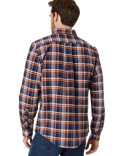 U.S. POLO ASSN. Long Sleeve Slim Fit Oxford Plaid Woven Shirt Men's