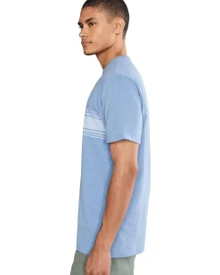 U.S. POLO ASSN. Short Sleeve Chest Print Stripe Jersey Tee Shirt Men's