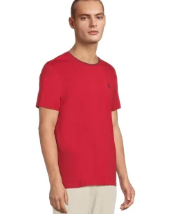 U.S. POLO ASSN. Short Sleeve Crew Neck Yarn-Dye Collar Tipped Jersey Tee Men's