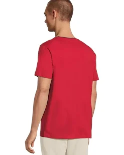 U.S. POLO ASSN. Short Sleeve Crew Neck Yarn-Dye Collar Tipped Jersey Tee Men's