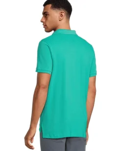U.S. POLO ASSN. Slim Fit Big Horse Polo with Stripe Collar Men's