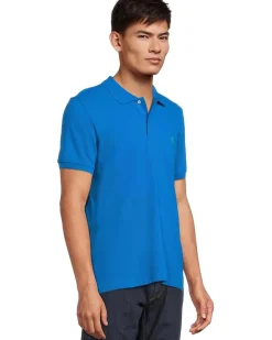U.S. POLO ASSN. Slim Fit Solid Pique Polo Shirt Men's