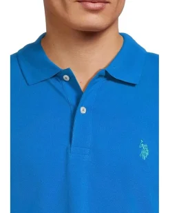 U.S. POLO ASSN. Slim Fit Solid Pique Polo Shirt Men's