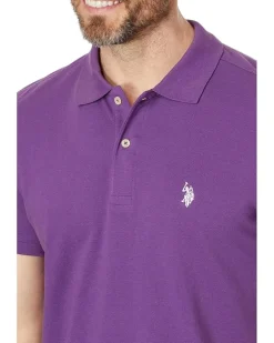 U.S. POLO ASSN. Slim Fit Solid Pique Polo Shirt Men's