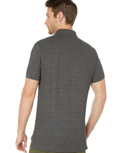 U.S. POLO ASSN. Slim Fit Solid Polo w/ Contrast Striped Underside of Collar Men's