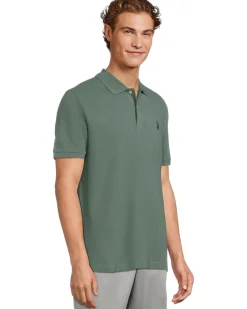 U.S. POLO ASSN. Solid Cotton Pique Polo with Small Pony Men's