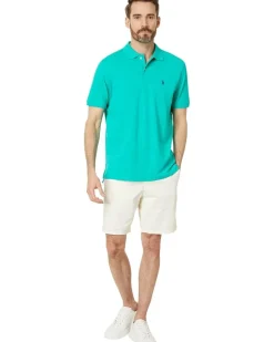 U.S. POLO ASSN. Solid Cotton Pique Polo with Small Pony Men's