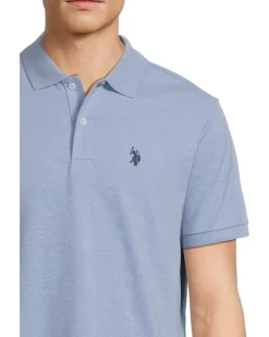 U.S. POLO ASSN. Solid Cotton Pique Polo with Small Pony Men's