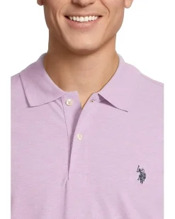 U.S. POLO ASSN. Solid Cotton Pique Polo with Small Pony Men's