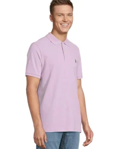 U.S. POLO ASSN. Solid Cotton Pique Polo with Small Pony Men's