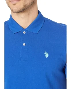 U.S. POLO ASSN. Solid Cotton Pique Polo with Small Pony Men's