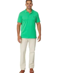 U.S. POLO ASSN. Solid Cotton Pique Polo with Small Pony Men's