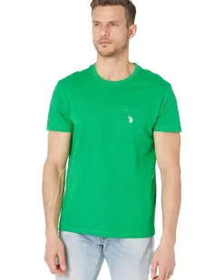 U.S. POLO ASSN. Solid Crew Neck Pocket T-Shirt Men's