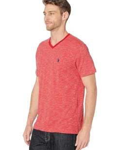 U.S. POLO ASSN. Space Dyed V-Neck T-Shirt Men's