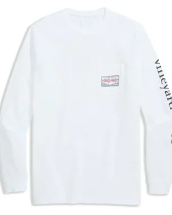 Vineyard Vines Dog Flying Presents Long Sleeve Tee Men's