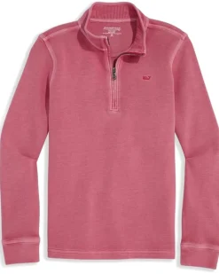 Vineyard Vines Kids Coastline Garment Dye Q-Zip (Toddler/Little Kids/Big Kids)