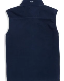 Vineyard Vines Kids Harbor Fleece Zip-Up Vest (Little Kid/Big Kid)