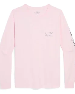 Vineyard Vines Long Sleeve Whale Print Tee Women's