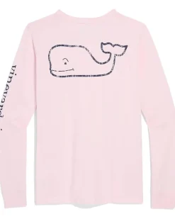 Vineyard Vines Long Sleeve Whale Print Tee Women's