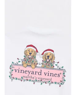 Vineyard Vines String Lights Pups Long Sleeve Tee Men's