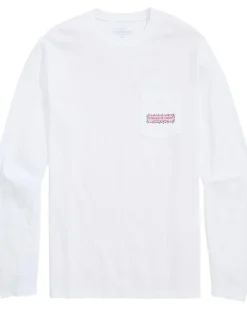Vineyard Vines String Lights Pups Long Sleeve Tee Men's